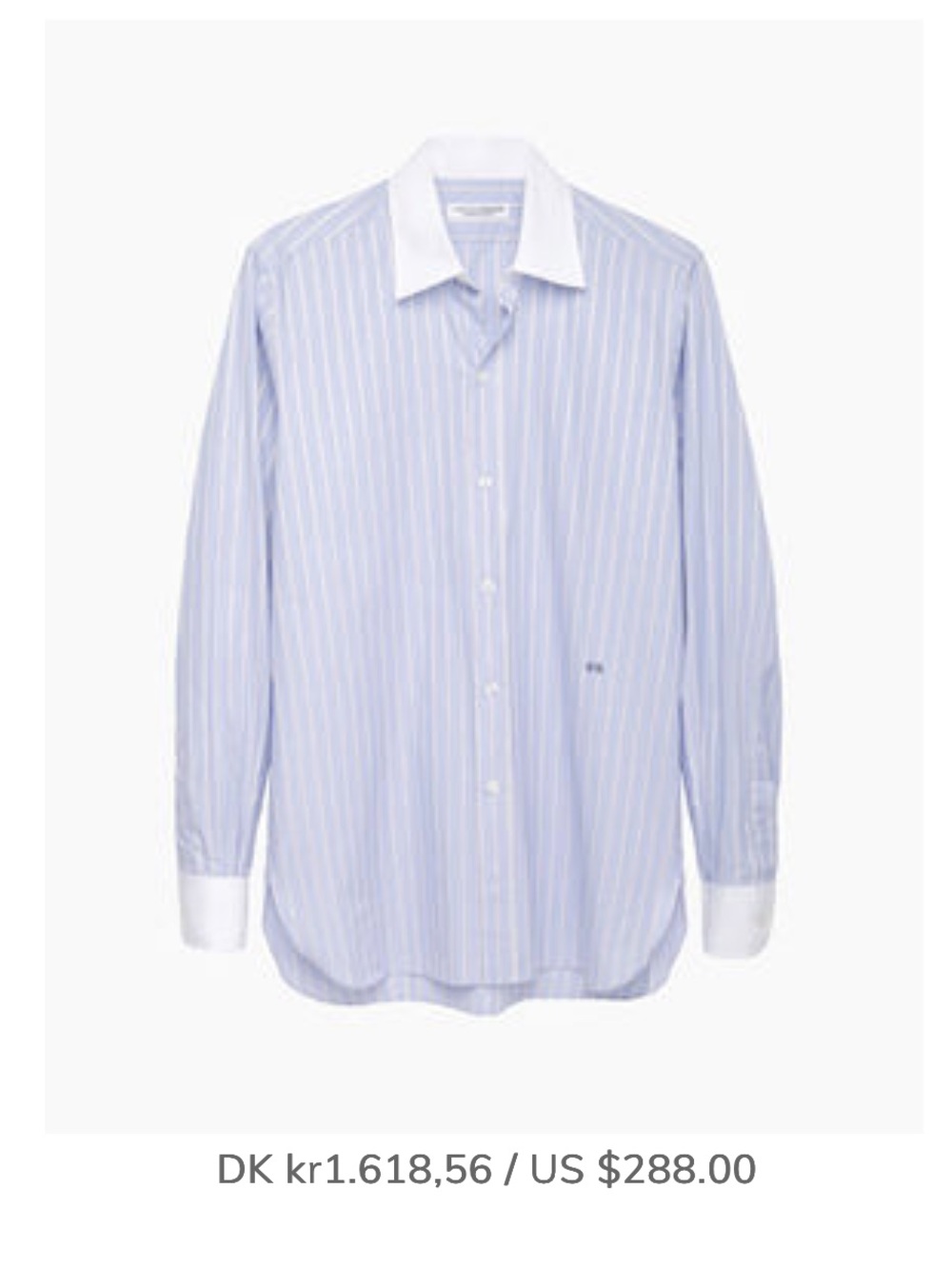 Current Elliott / Charlotte Gainsborg Button Down Blue Striped Shirt - 1 - small